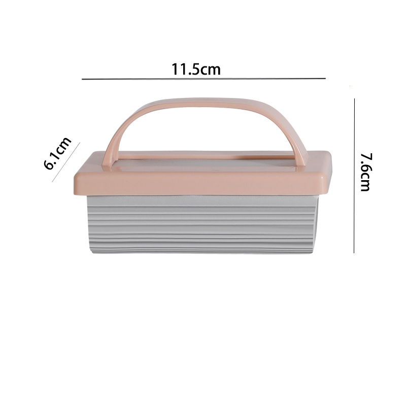 ​​Ergonomic Handheld Sponge Scrubber with Handle -Multi-Surface Bathroom & Kitchen Cleaner for Tiles, Dishes & Sinks​: army green