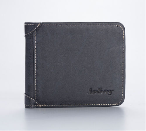 Herre afslappet tegnebog læder kort foldbar tegnebog pung 17 kreditkort indehaveren: Dyb blå