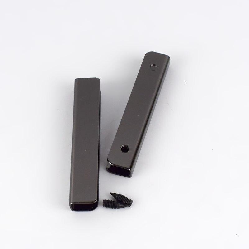 Meetee 5/10 stuks 5cm tas hoekschroeven clip randen beschermer metalen gesp tas portemonnee decoratie hoeken diy leer ambachten accessoire: 5cm-10 stuks / Geweerzwart