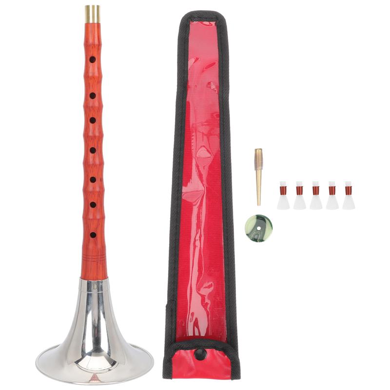 1 Set Wind Instrument for Suona Beginners Suona Chinese Traditional Suona: red