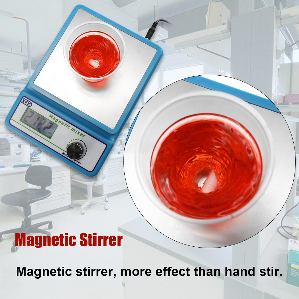 Mini 2400 rotary stirrer magnetic stirrer stir bar capacity 1000ml suitable for scientific research industry