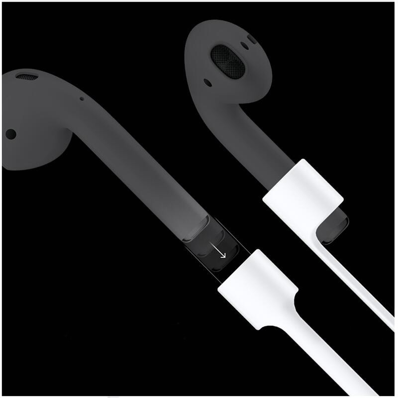 Correa de auriculares para Airpods, correa antipérdida, cuerda para auriculares Bluetooth, Cable de silicona