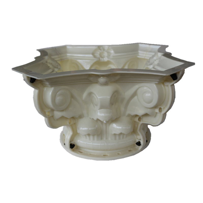 20cm /7.87in Wedding Column Tools ABS Plastic Durable Round Concrete Pedestal Column Mold with Beak, Leaves &Plain Embossing
