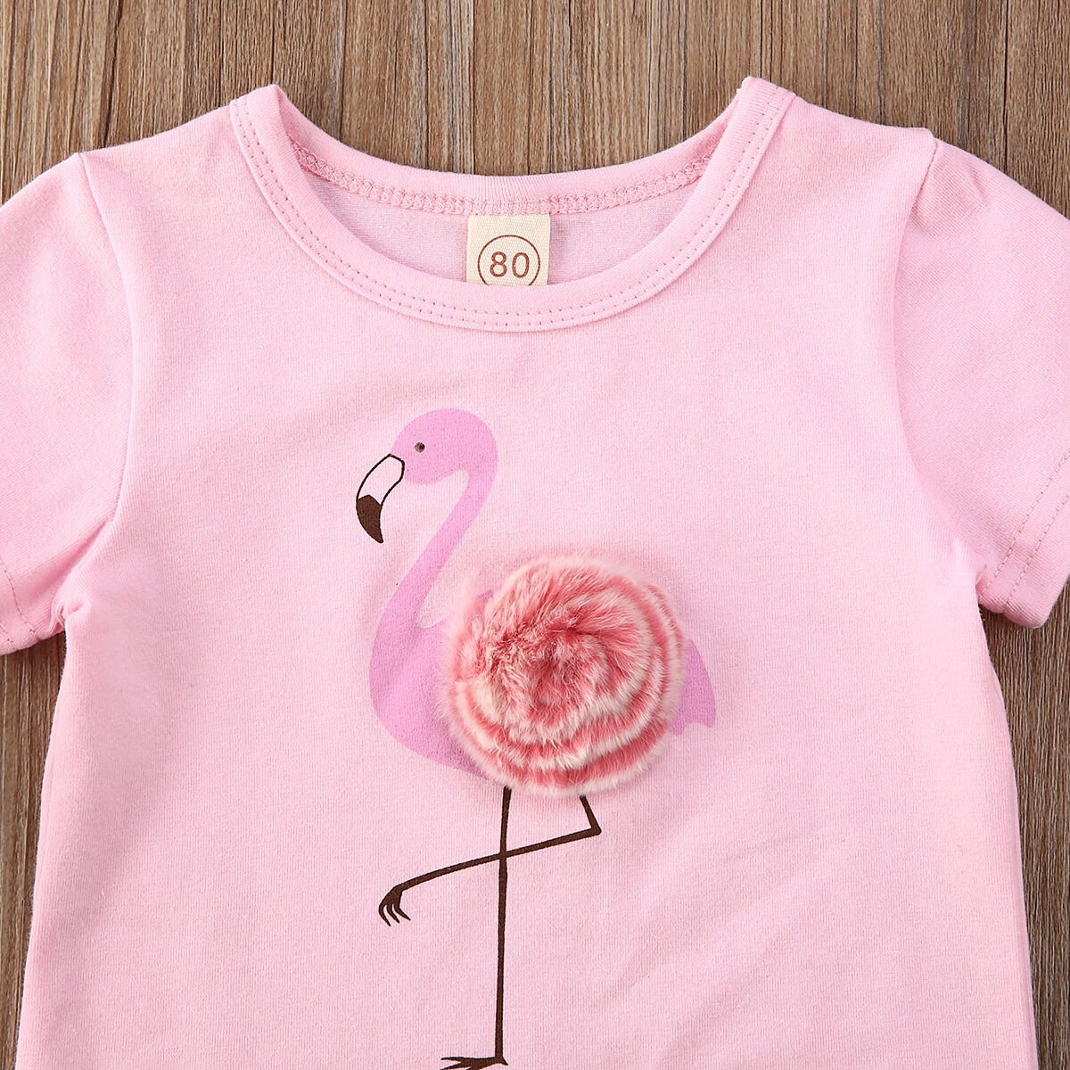 Baby Meisje Zomer Flamingo Kleding Peuter Kids Tops Shorts Broek Outfit Set