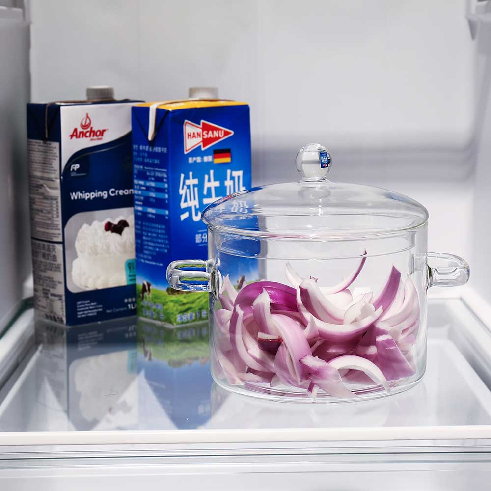 Household Porridge Kitchen Tools Resistant Bowl Soup Pot Pans For Flat Vegetable Glass Cookware Cooking Set Transparent Heat