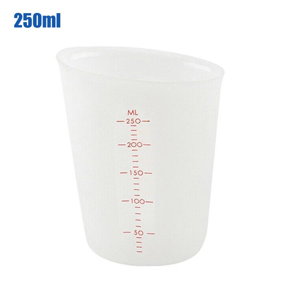 250ml / 500ml Clear Plastic Graduated Measuring Cup For Baking Beaker Liquid Measure JugCup Container Kitchen Baking Coffee Rice