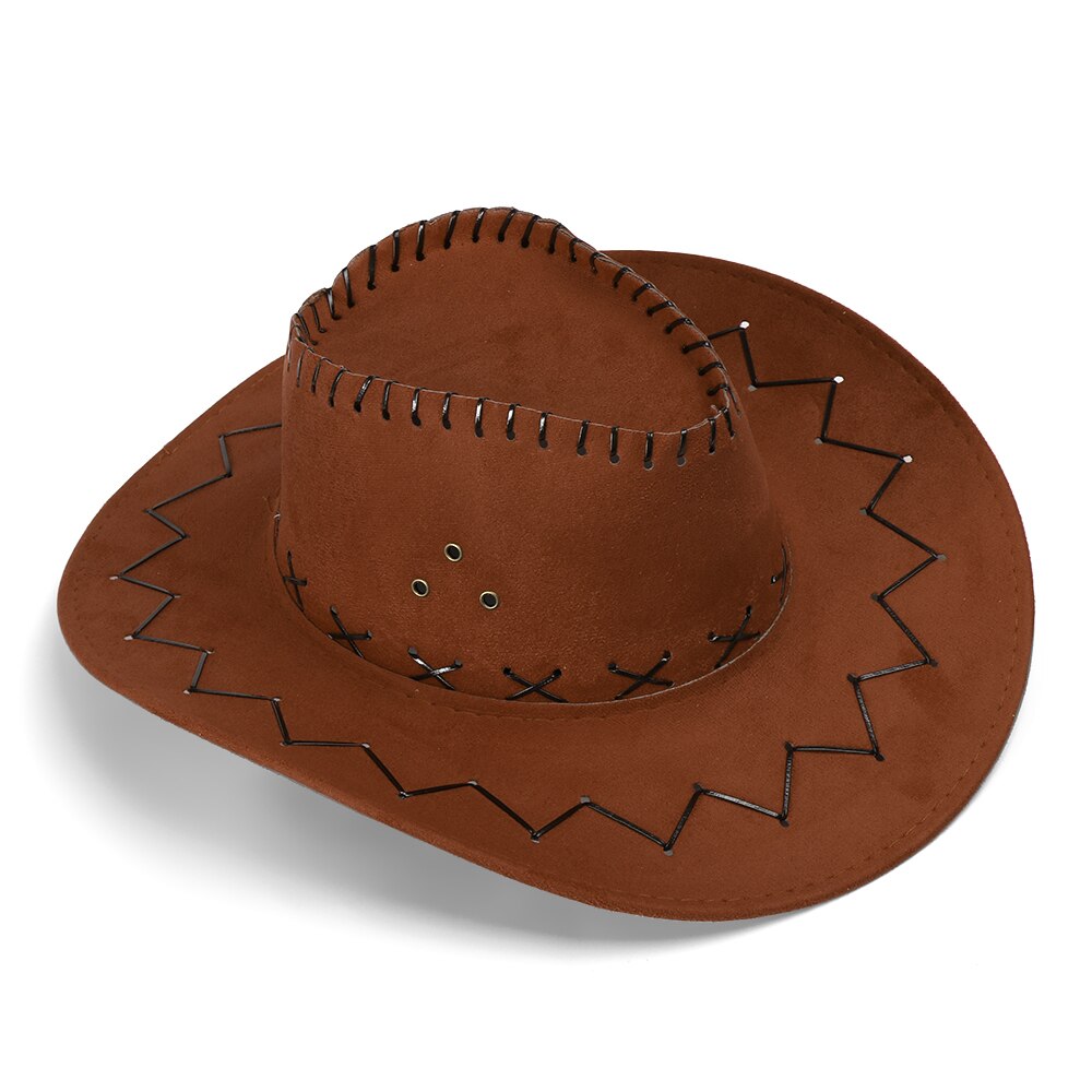 Western Cowboy Hat Women Men Sun Visor Cap Wide Sun Shield Hat Travel Beach Chapeu Cowboy Cap