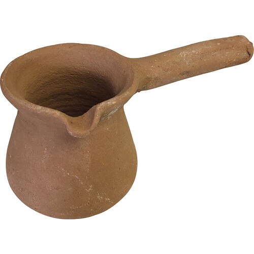 BA TECH Turkish coffee Mırra Ground Coffee Pot 2 personality handmade Clay pot Coffee Pot Glazed, natural Healthy Coffee Cooker Coffee Pot
