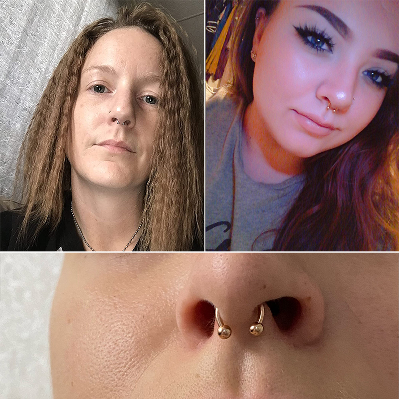 6 Stuks Septum Neus Piercing Ring Cirkelvormige Hoefijzervormige Halters Voor Oorlip Wenkbrauw Lichaam Pirercing Bal Kegel Cbb Stalen Hoepel 20G 0.8Mm