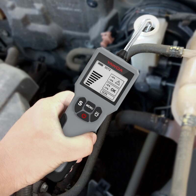 12V Car Brake Fluid Tester Digital Car Brake Oil Tool BF200 Auto Oil Tool LED Indicator Check Display Tester Car Inspection Tool