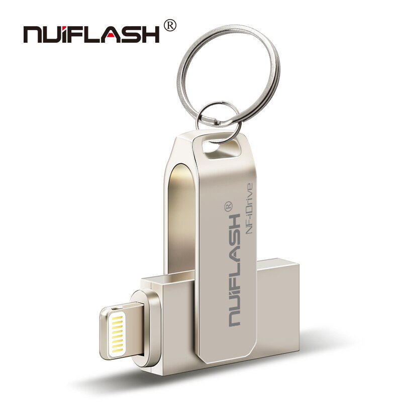Voor Apple U Disk Voor Mobiele Telefoon Metalen Roterende U Disk Mobiele Telefoon Android Computer Drie-In-een micro High-Speed U-Disk Cust