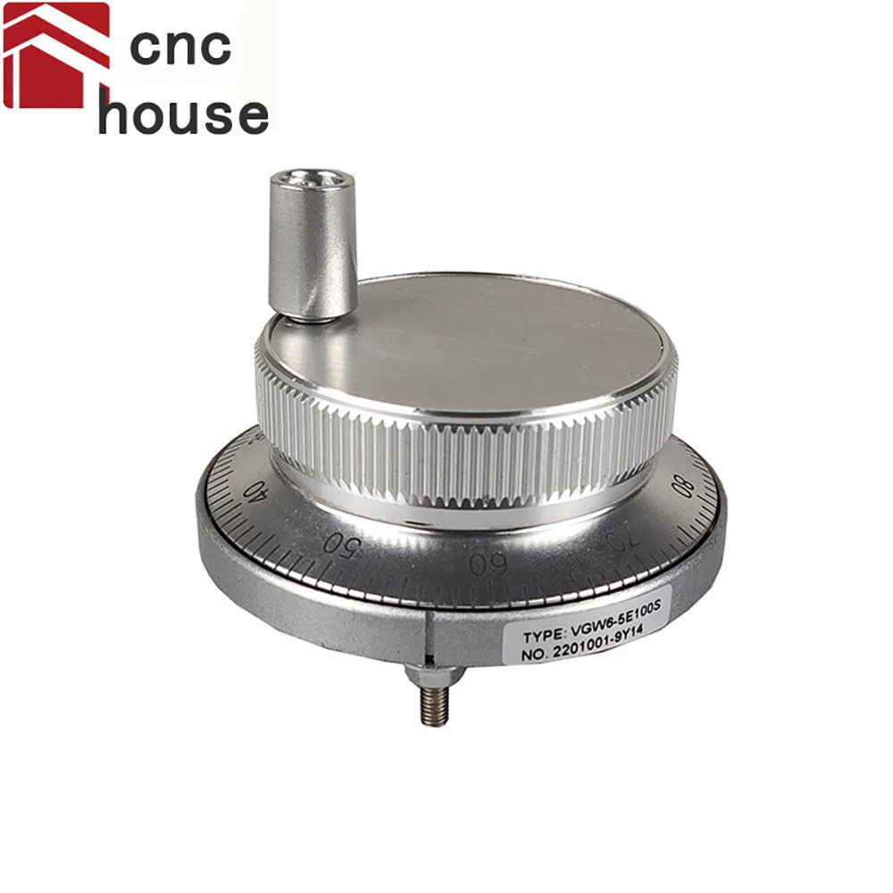 CNC generatore di impulsi volantino 5V 60 millimetri 100PPR generatore di impulsi manuale volantino codificatore rotativo elettronico terminale 4 6 terminale