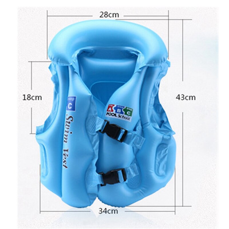 Children's Vest PVC Inflatable Swimming Float Buoyancy Safety Vest g Inflatable Swimming Vest