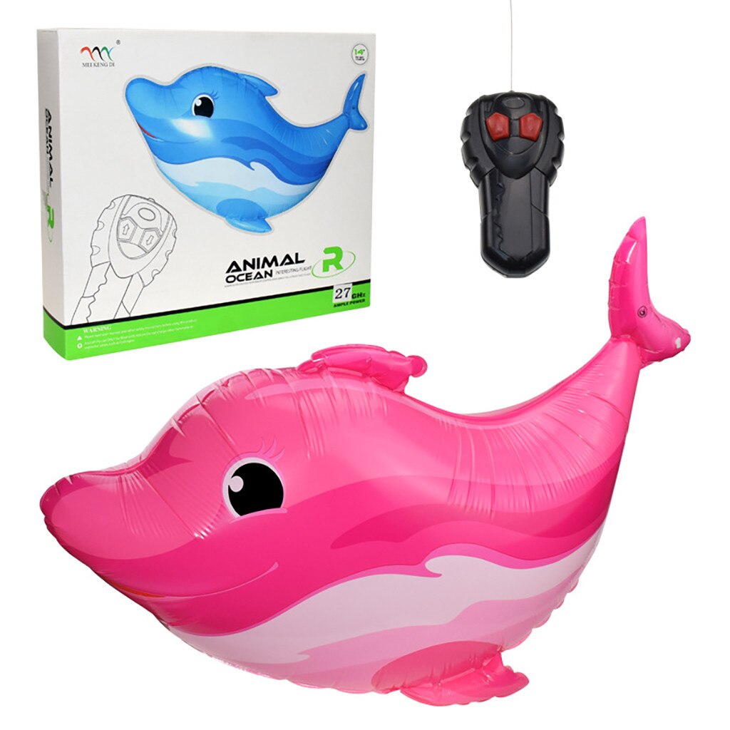 Pez volador, delfines voladores y aviones voladores, juguetes de juguete a Control remoto para niños: Plata
