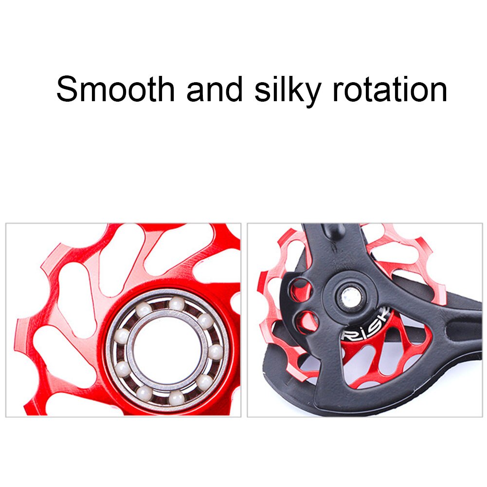 MTB Bike Ceramic Bearing Pulley 41mm Rear Derailleur Tension Pulley 11T Guide Sprocket for 4/5/6 mm Guide Wheel Screws