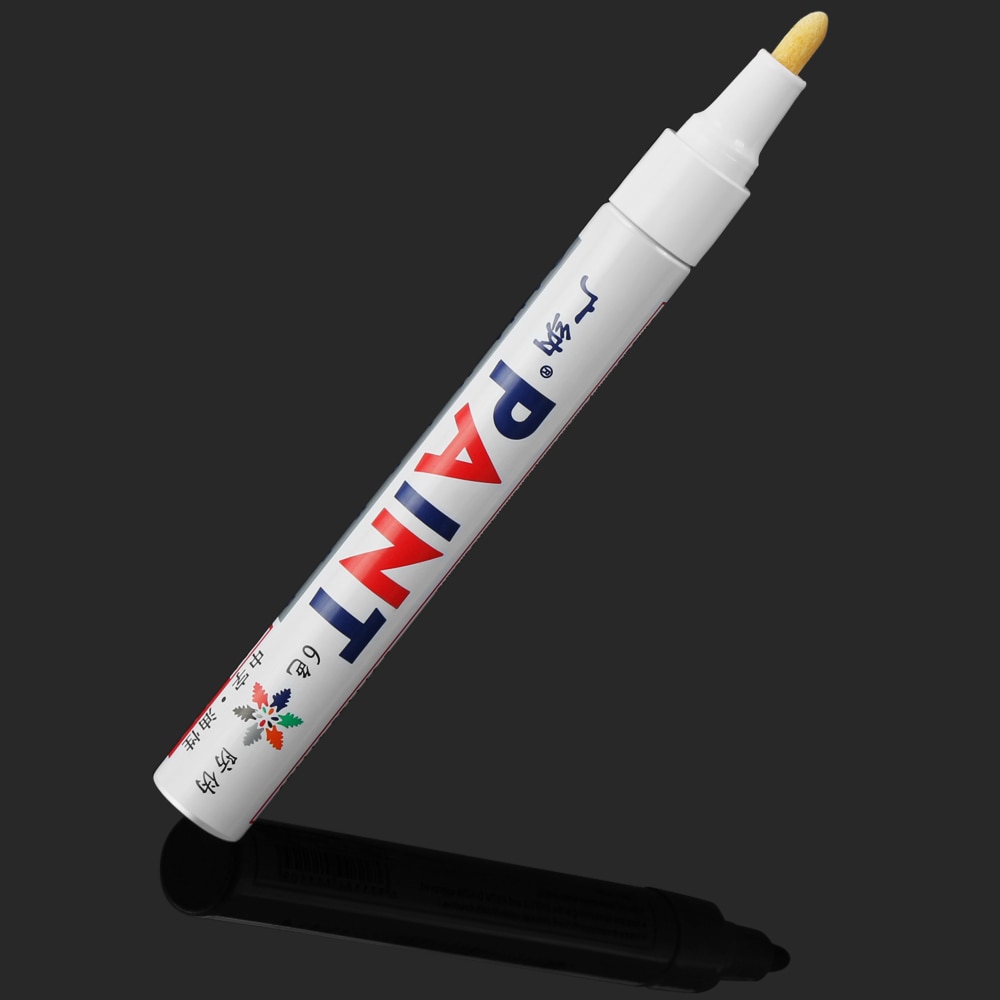 6 Colors White Car Paint Graffti Marker Pen For Volkswagen VW Polo Tiguan Passat B6 B7 B8 T5 T6 Golf UP Vento Arteon Touareg