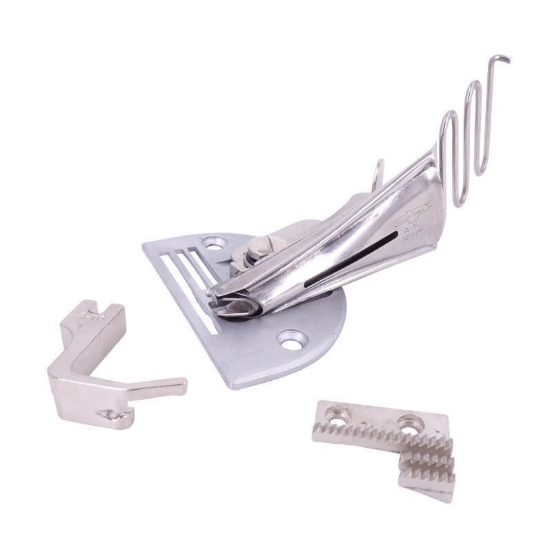 Cartella Overlock A10 Hemmer curva ad angolo retto raccoglitore diagonale per punto annodato parti di macchine da cucire accessori strumenti