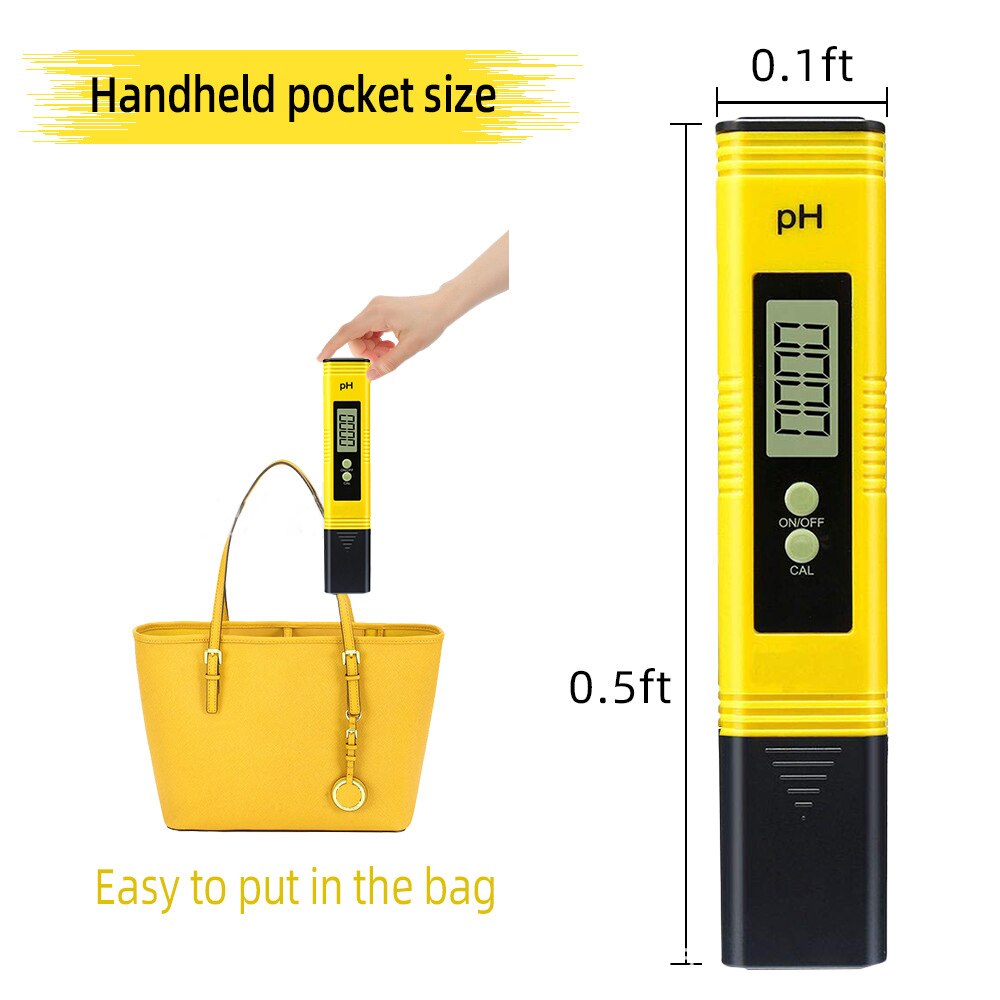 Lcd Digitale Ph Meter Draagbare Digitale Water Tester Ph Pen Aquarium Zwembaden Wijn Monitor Tds Waterkwaliteit Tester Meter