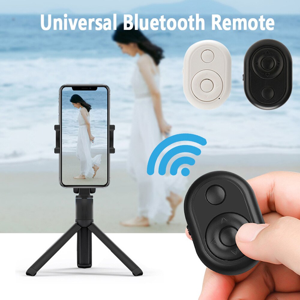 Bluetooth Remote Control Shutter Self-timer Button Convenient Selfie Shutter for Phone Ring Light Tripod Travel Taking Photoes