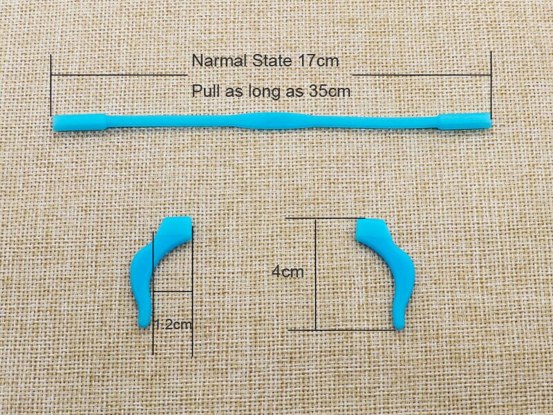 Óculos de silicone antiderrapante para crianças, acessório infantil para os olhos, suporte de borracha para óculos, 1 peça