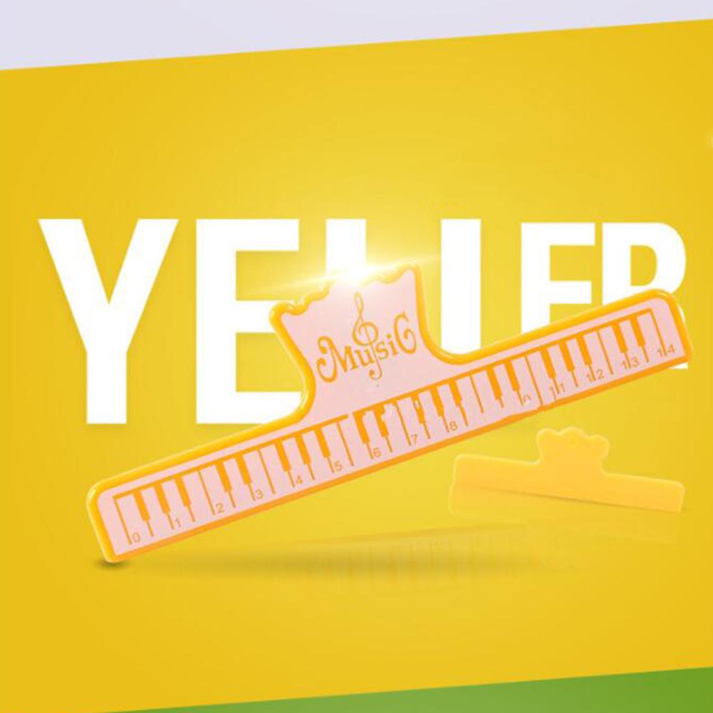 Dragonpad-abrehojas de música portátil, 15cm, Clip de plástico para página, soporte para partituras de música, accesorios de rendimiento: yellow