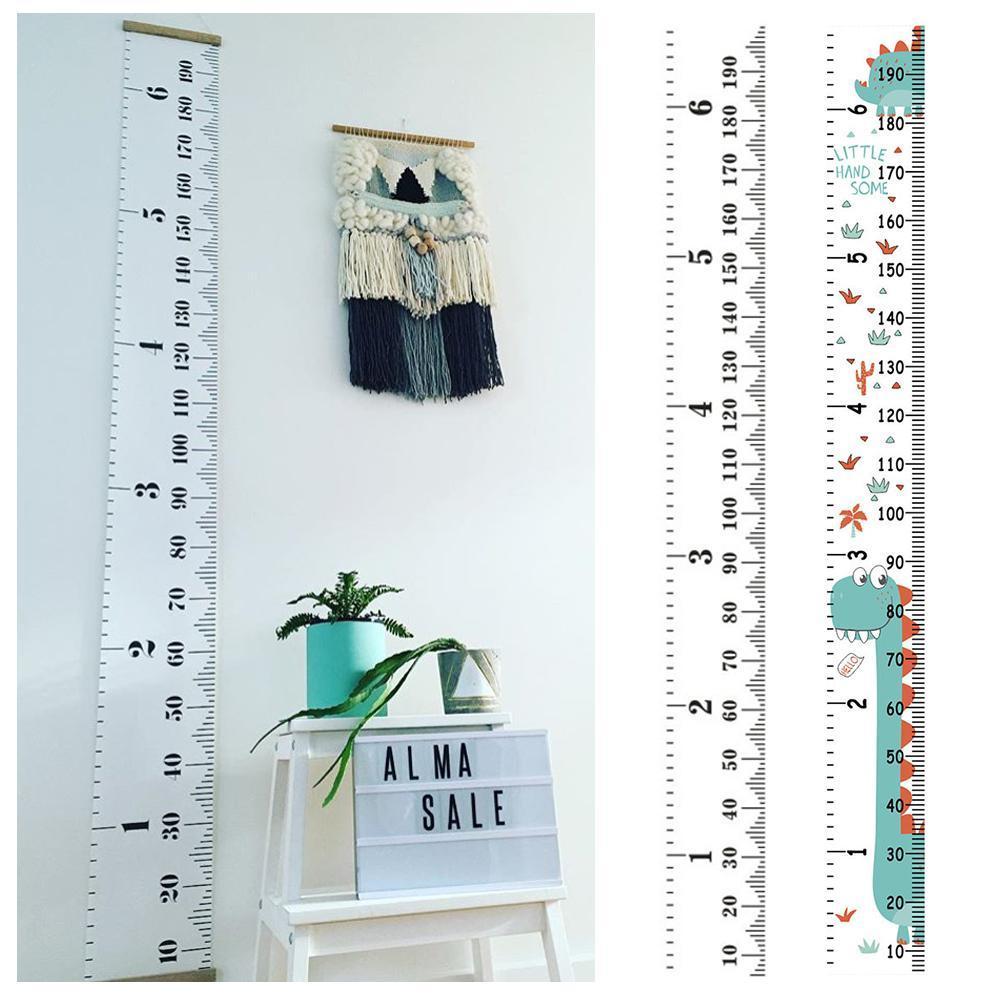 Skandinavisk stil baby barn børn højde lineal vækst størrelse lineal til værelse væg højde klistermærke hjem diagram mål ins dekor  k3 e 4