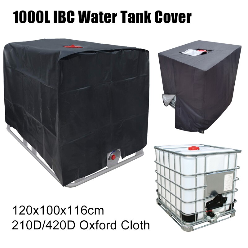 1000L Outdoor Ibc Watertank Cover 210D/420D Oxford Doek Ibc Container Cover Waterproof Zonnebrandcrème Water Tank Protector Cover