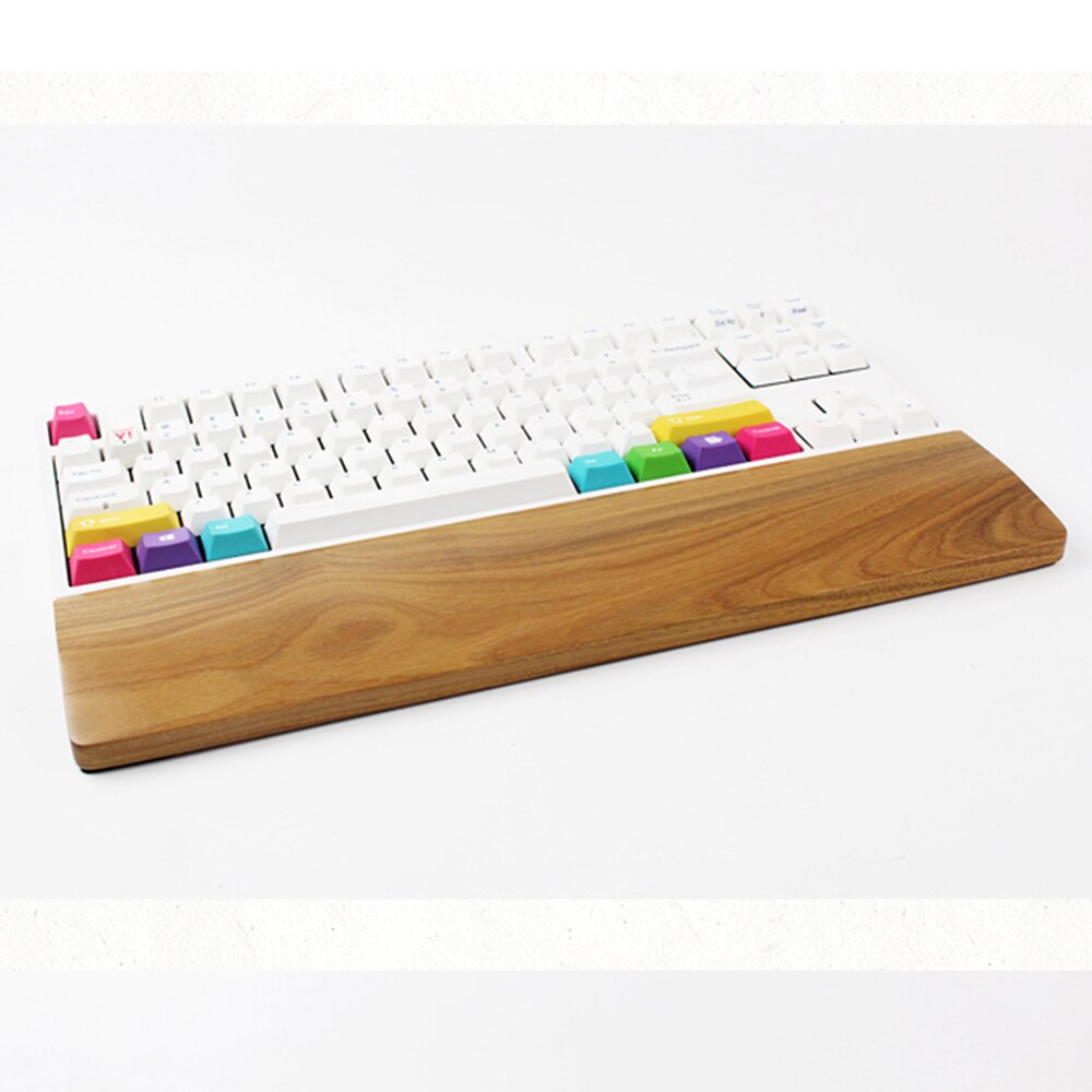 Kashcy Verawood solid wooden palm rest for Ergonomic Gaming Mechanical Keyboard wrist support pad ,60 87 104 108keys