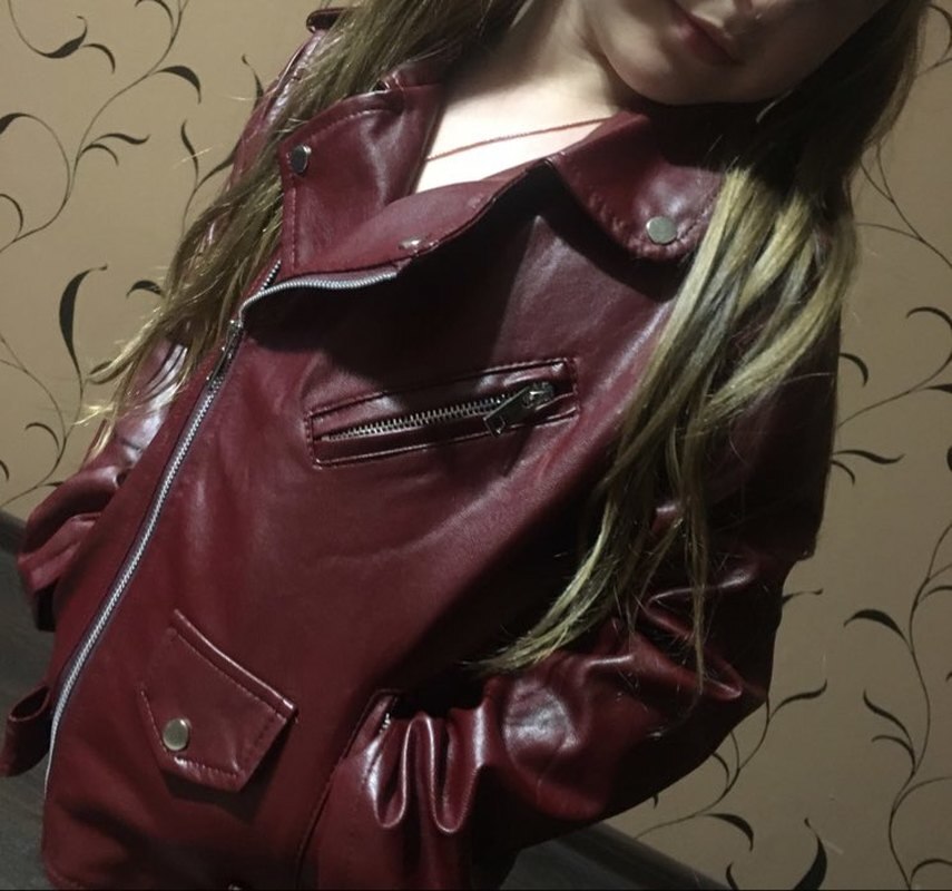 Girls Jackets 4-13 Years Old Leather Jacket PU Coat Long Sleeve Zip Belt Locomotive Leather Jacket Spring Autumn Versatile