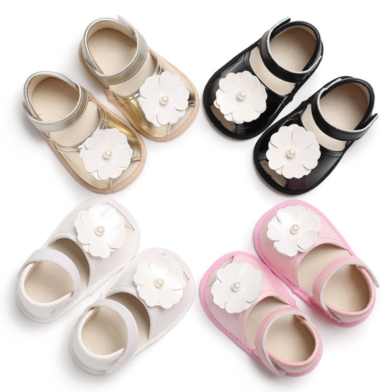Baby Girl Sandals Ins Newborn Small Fresh Flowers Princess Shoes Baby Children Shoes For Girls