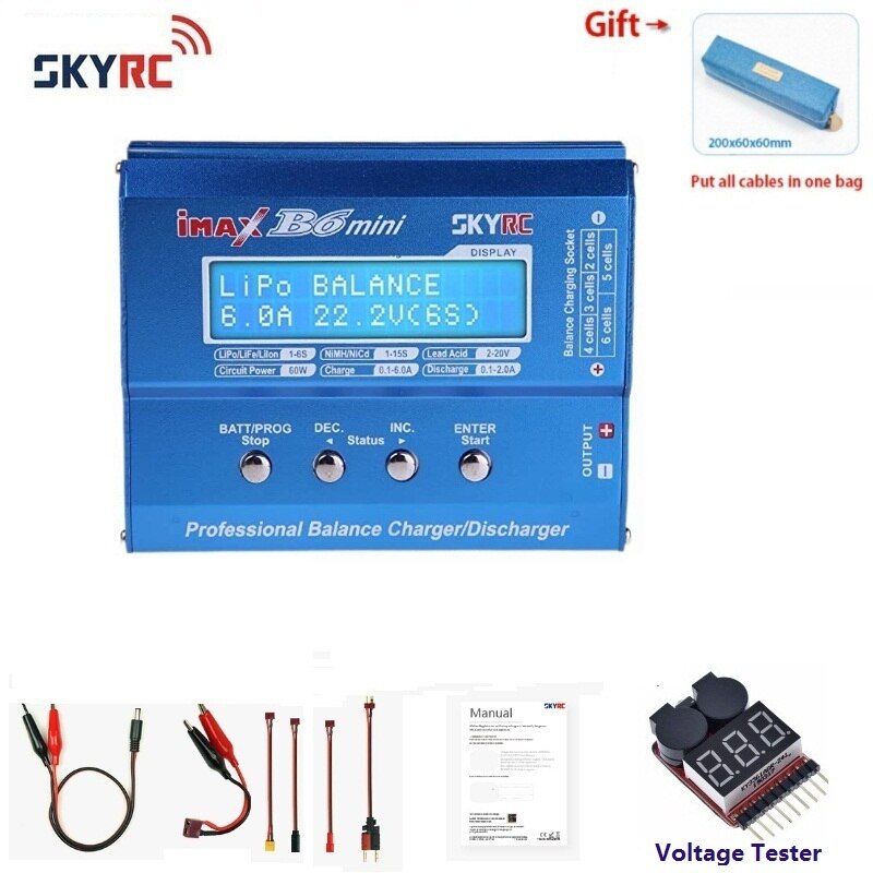 100%  skyrc imax  b6 mini balans lader/ontlader sk -100084-01 met adapter anti-namaakcode: Mini-collocatie 2