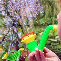 Summer Children's cartoon Water Gun hand-held automatic electric four-hole blowing bubble toy Birthday n#