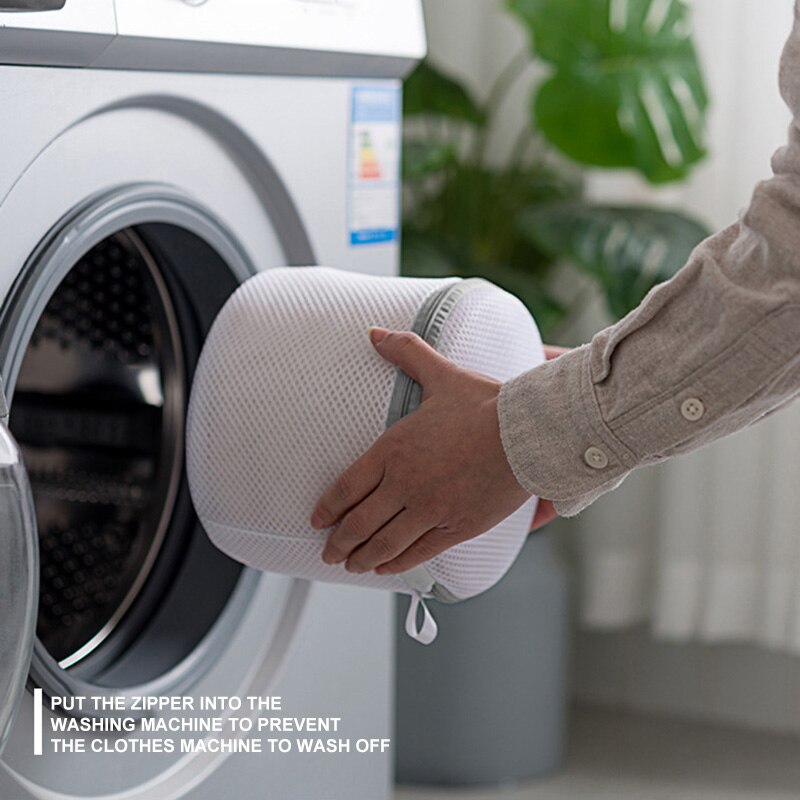 Waszak met rits, bh-sokken, ondergoed, kleding, wasmachine, beschermnet, netzakken