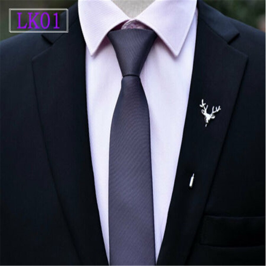 Newest Lazy Men's Zipper Necktie Solid Casual Popular Business Wedding Slim Zip Up Neck Tie: Purple