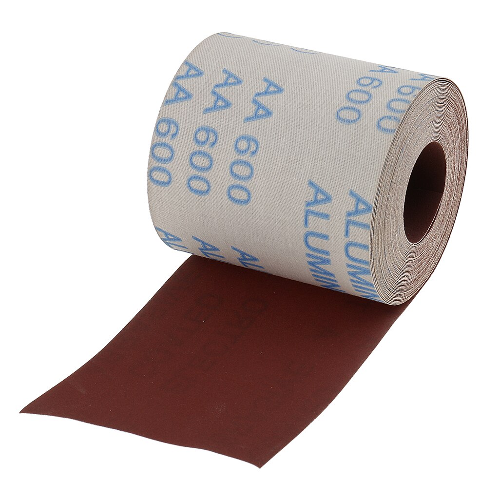 10 Meters Long Emery Cloth Sandpaper Shop Roll Coated Abrasive Tool 600 Grit 10cm Wide Roll for Cleaning Copper Pipe Fittings
