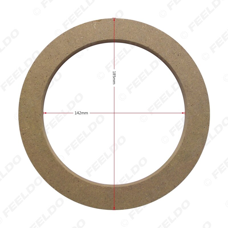 Feeldo 1 par 6.5 " universal bilstereo högtalare spacer träringar fäste hållare adapter för bil buss lastbil  #hq5606