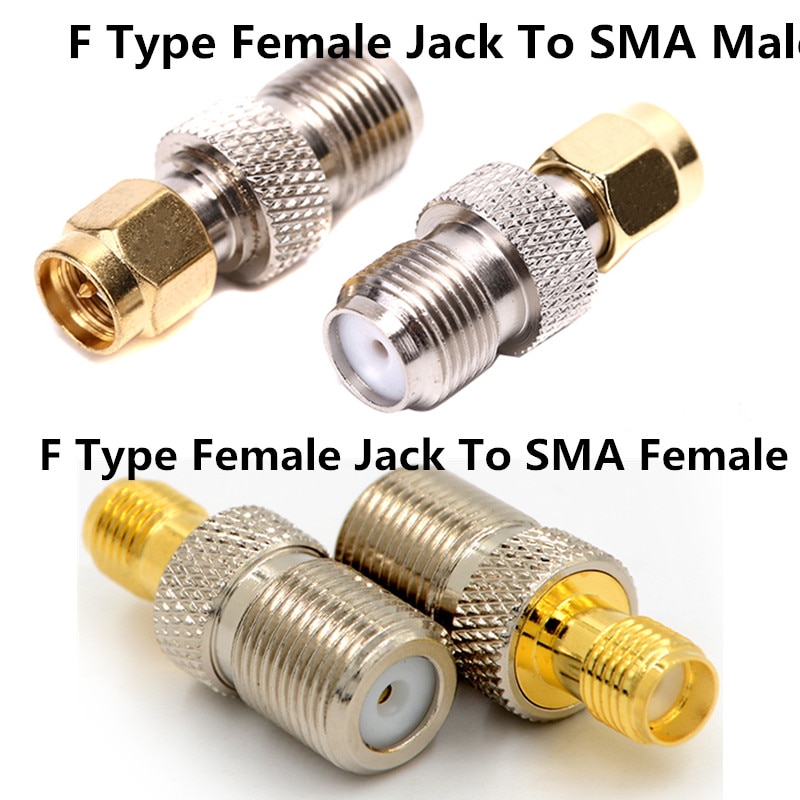 Een Of 2 Stuks F Type Female Jack Naar Sma Male Of Sma Vrouwelijke Stekker Rechte Rf Coaxiale Adapter F Connectors Naar Sma Convertors Tone