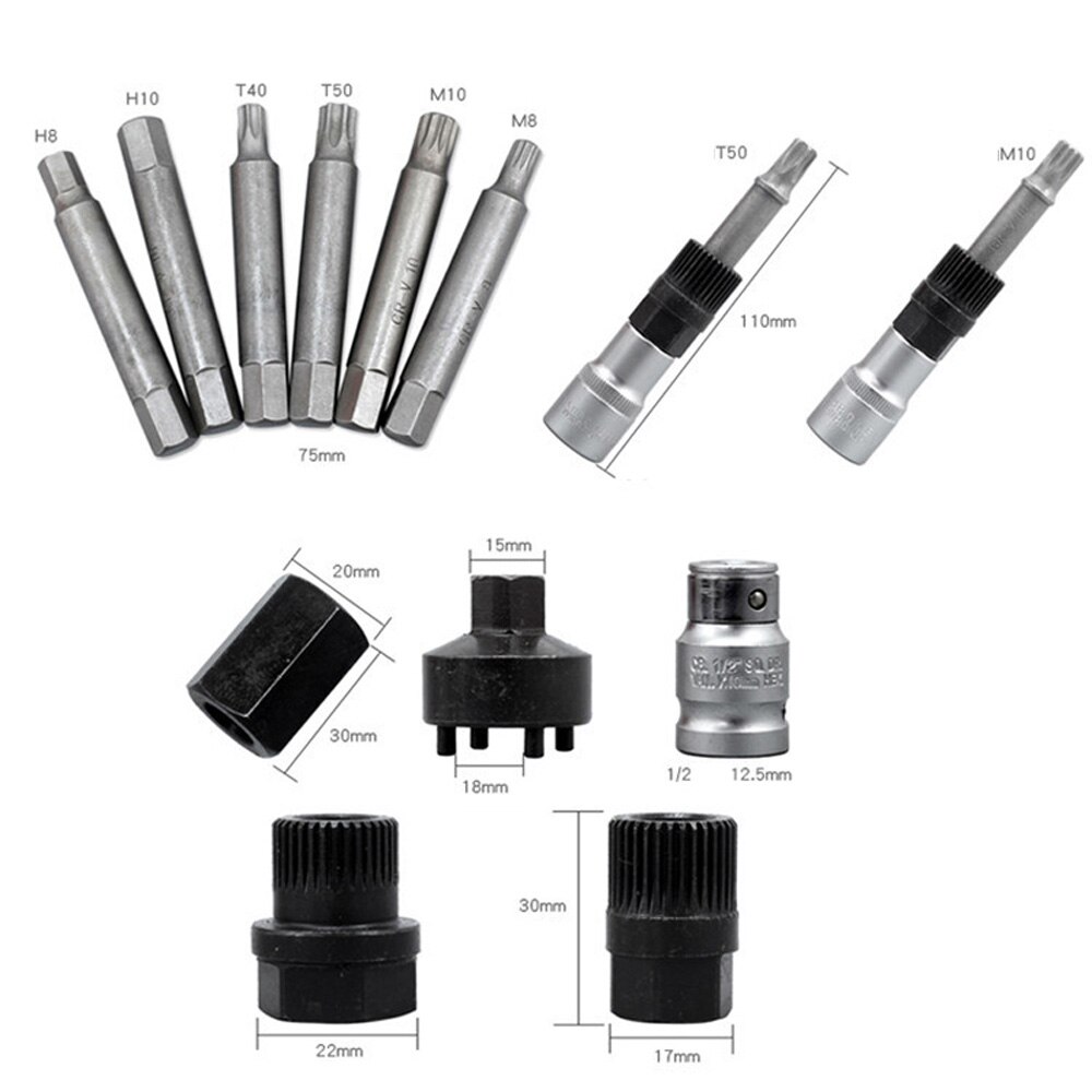 Parts Alternator Kit Pulley Hand Tools For Bosch Replacement Set Repair Removal