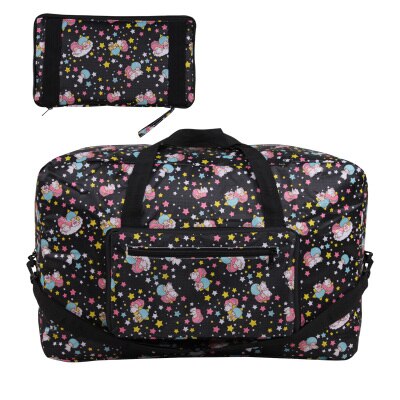 Cute Cartoon Piccolo Twin Stars My Melody Pieghevole Pieghevole Borsa Da Viaggio Trolley Delle Ragazze Delle Donne Tote Sacchetti di Duffle Bagaglio A Mano: 021
