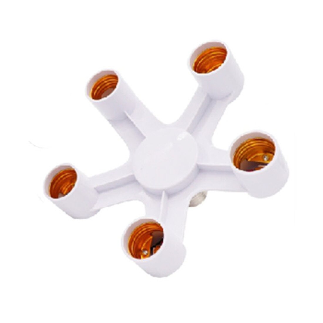 5 in 1 Light Socket Splitter Household Screw Socket Multi Adapter Converter for Standard LED E27 Bulb,Garage,Kitchen,Dining Room