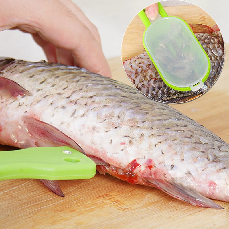 Limpiador de escamas de pescado, herramienta de cocina, pelador, 1 ud., herramienta de limpieza de pescado, tapa, accesorios de cocina
