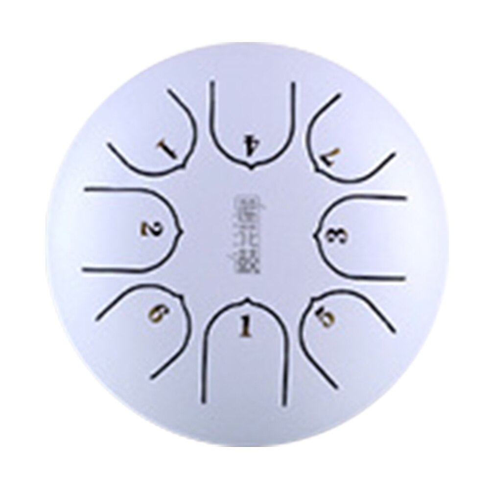 6 Inch 8 Notes Music Education Mini Instrument G Tune Tank Steel Tongue Drum Party With Mallets Hand Pan C Key