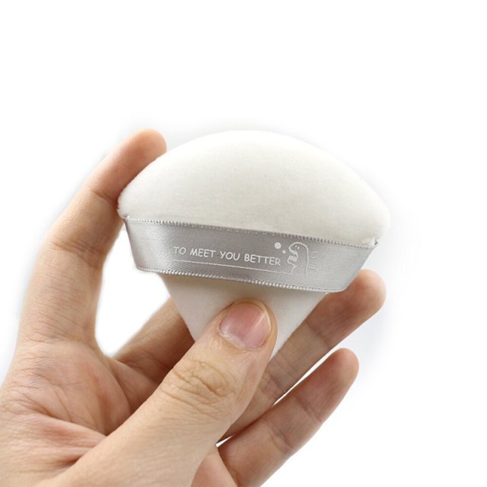 1 sztuk mini trójkąt aksamit proszek ptyś Pizza mąki twarzy gąbka robić makijażu kosmetyki zmywalny lekki puder robić twarzy ptyś makijaż zbyt