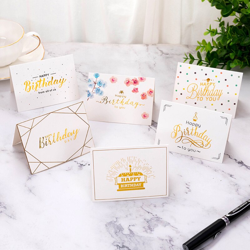 50PCS/20PCS Greeting Cards Mini Wedding Thank You Cards Message Cards Box Decoration Birthday Greeting Cards