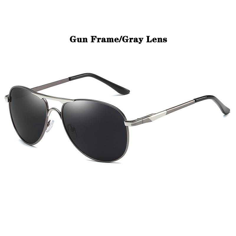 Psacss pilot polariserede solbriller mænd vintage mærke solbriller til kørsel fiskeri gafas de sol hombre: Ar8722- pistoler