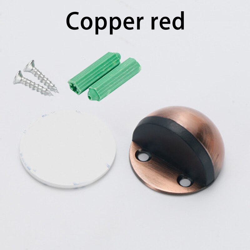Stainless Steel magnetic door stopper dual catch no punching door bumper wedge wall door stopper: 03