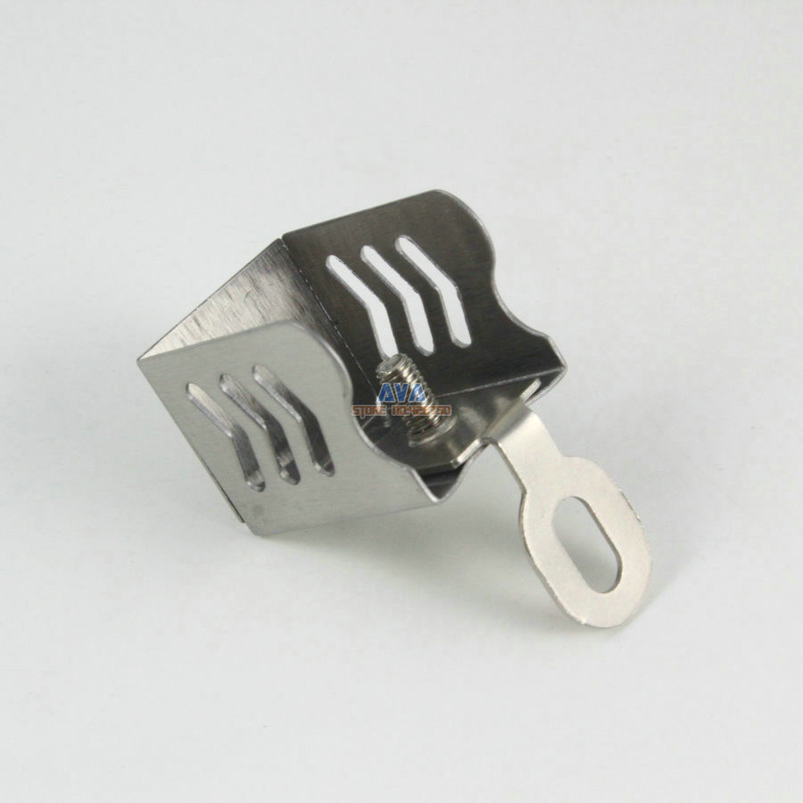 10 Pieces Stainess Steel Curtain Track End Caps Curtain Track End Stops 28x20x22mm