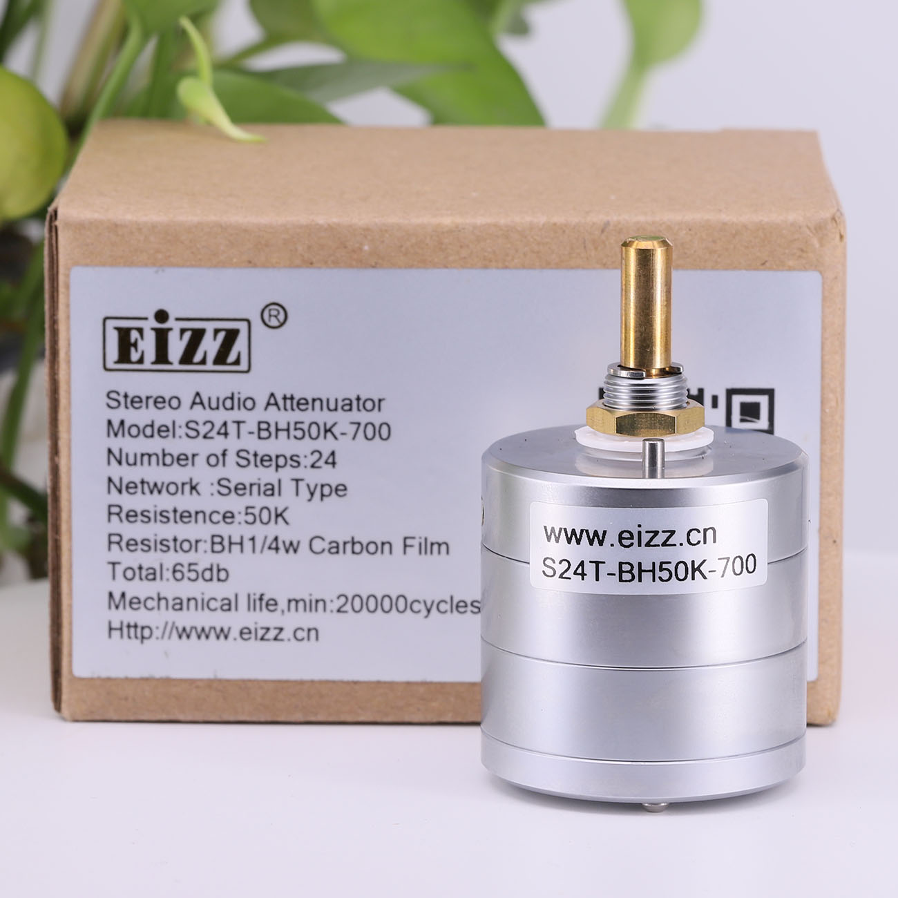 1PC EIZZ 2 Kanal Stereo 10K 25K 50K 100K 250K 24 Schritte Lautstärke Potentiometer Protokoll abgestufte Audio- Abschwächer Für Hifi Audio- DIY: Lila