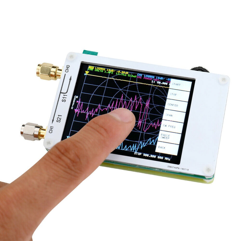 Vector Network Analyzer NanoVNA-H 50KHz ~ 900MHz Vector Network Analyzer 2,8 Inch Touch Bildschirm MF HF VHF UHF Antenne Analysator