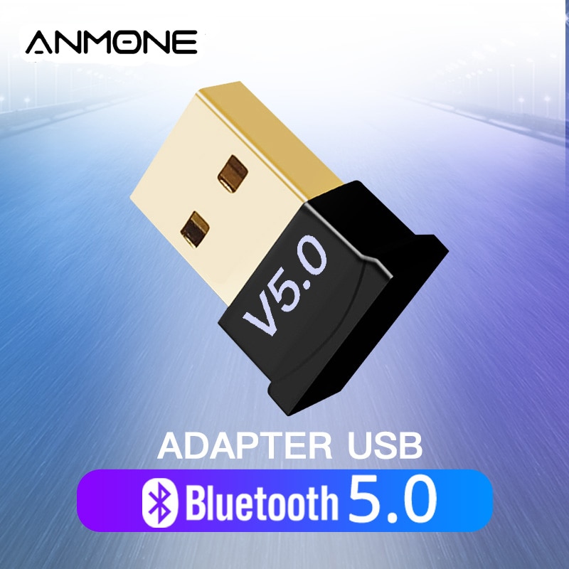 Anmone Mini Bluetooth 5.0 Ontvanger Dongle Draadloze Usb Zender Muziek Ontvanger Bluetooth Adapter Voor Computer Pc Smartphone
